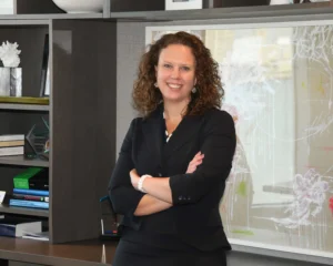 image of Judge Jennifer Bezaire in an office setting