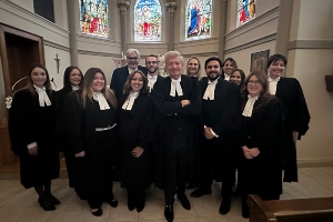 group photo of Greg Monforton & his legal team at Red Mass 2024 